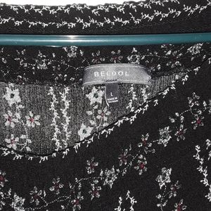 BE COOL black floral romper